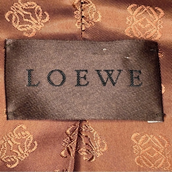 Loewe Vintage Cognac Brown Leather Blazer – Size 38 (US 6) - Picture 7 of 9
